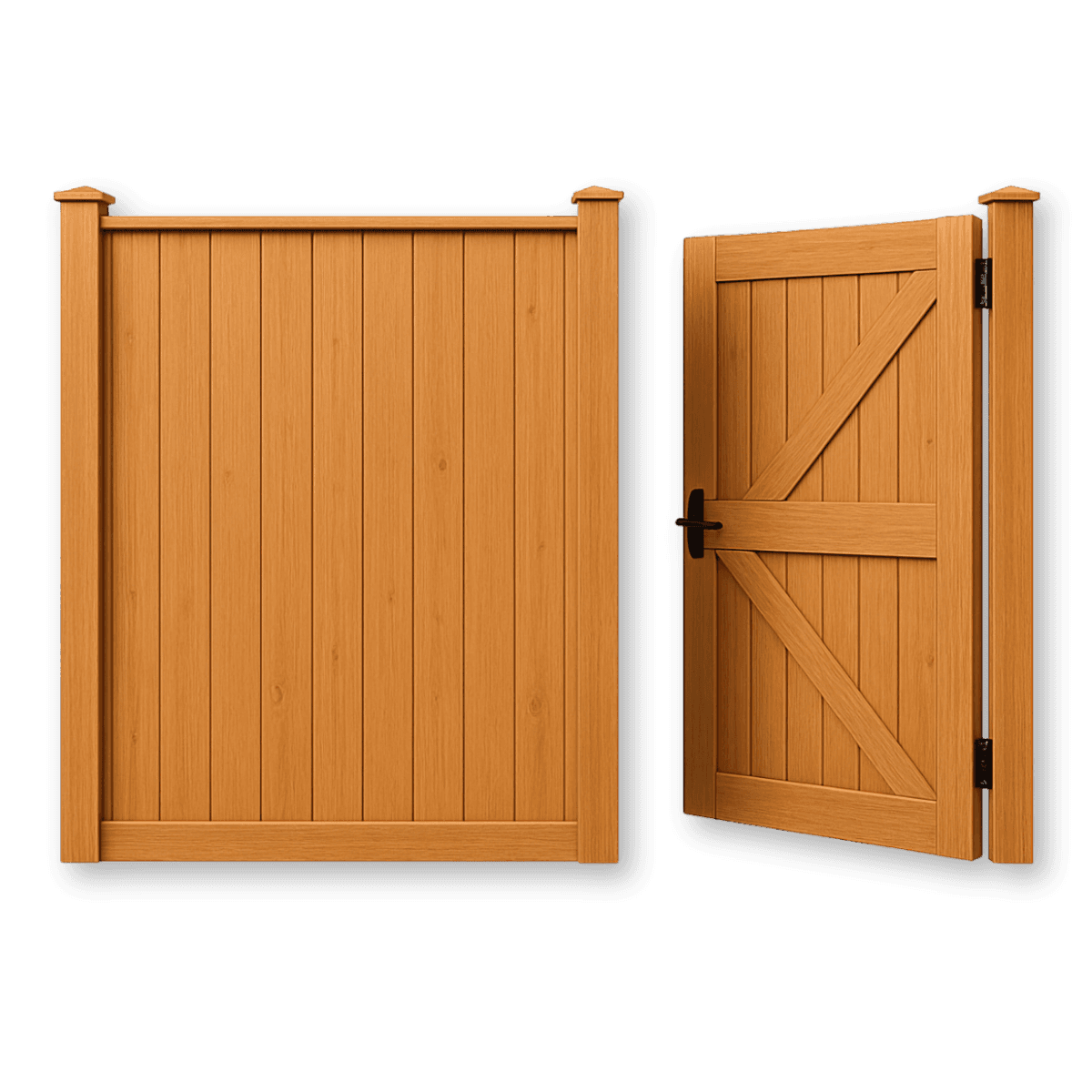Privacy fence and gate