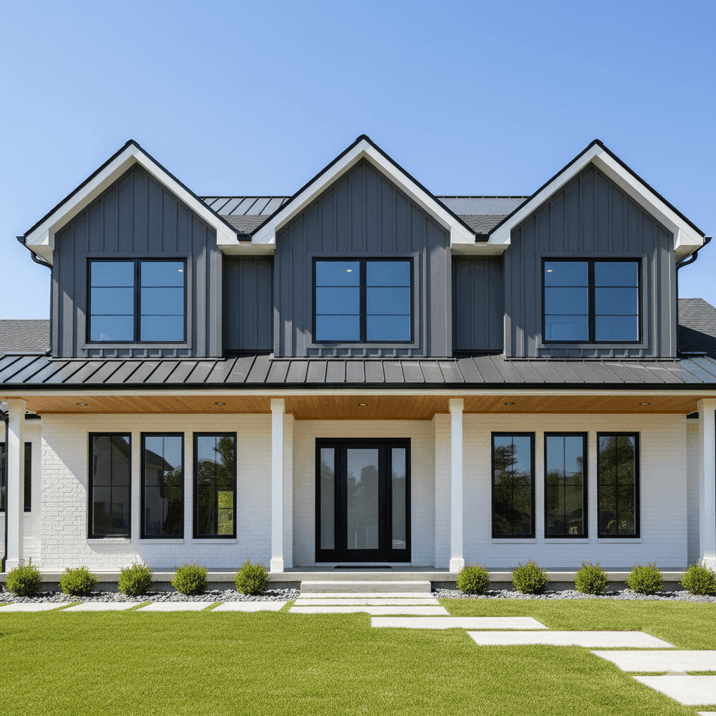 A house with an exterior remodel.